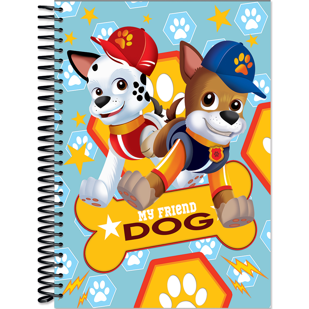 CADERNO 1/4 DOG CD - 80 FOLHAS