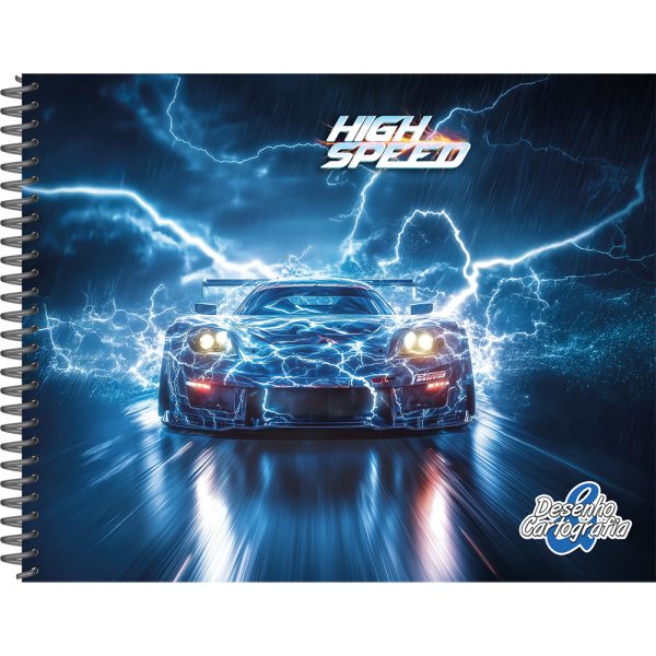 CADERNO DESENHO HIGH SPEED CD - 80 FOLHAS