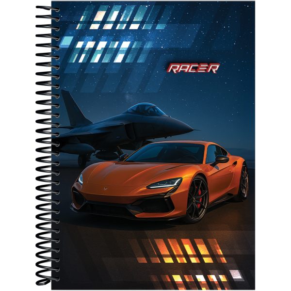 CADERNO ESPIRAL CAPA DURA UNIVERSITÁRIO 1 MATÉRIA RACER - 80 FOLHAS