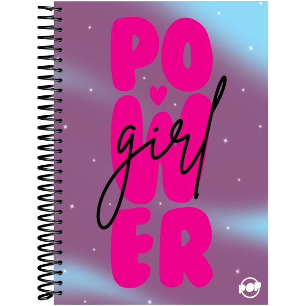 CADERNO ESPIRAL POP FEMININO 1/4 CD - 80 FOLHAS