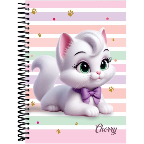 CADERNO ESPIRAL CAPA DURA UNIVERSITÁRIO 10 MATÉRIAS CHERRY - 160 FOLHAS