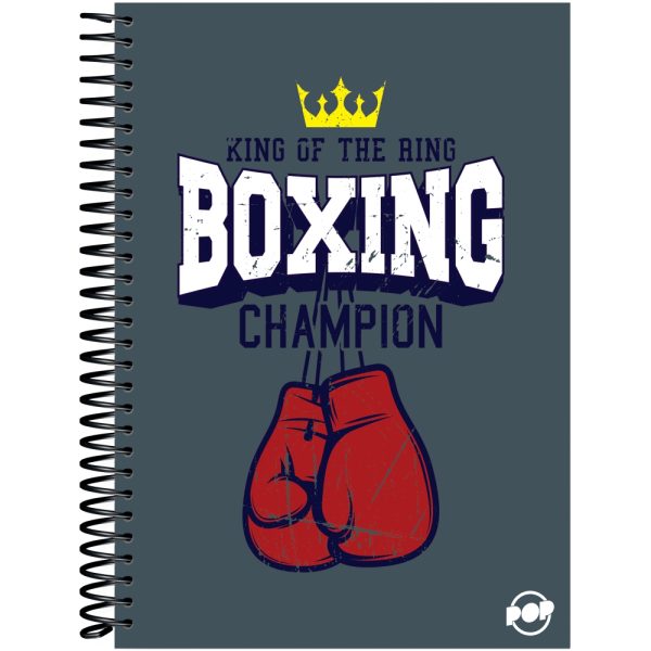 CADERNO ESPIRAL CAPA DURA UNIVERSITÁRIO 1 MATÉRIA POP MASCULINO - 80 FOLHAS