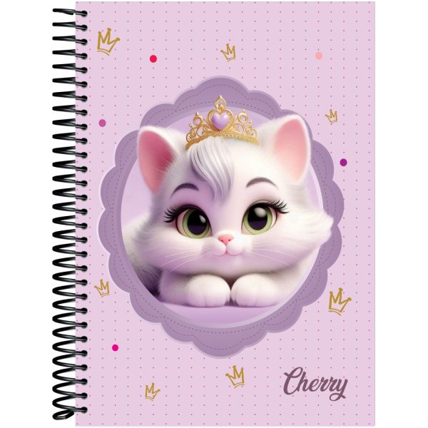 CADERNO ESPIRAL CHERRY  UNIV. CAPA DURA – 240 FOLHAS