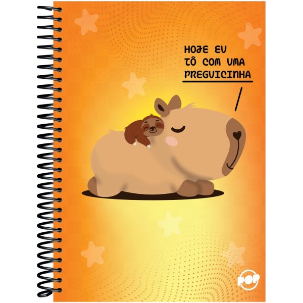 CADERNO ESPIRAL CAPA DURA UNIVERSITÁRIO 15 MATÉRIAS POP FEMININO - 240 FOLHAS