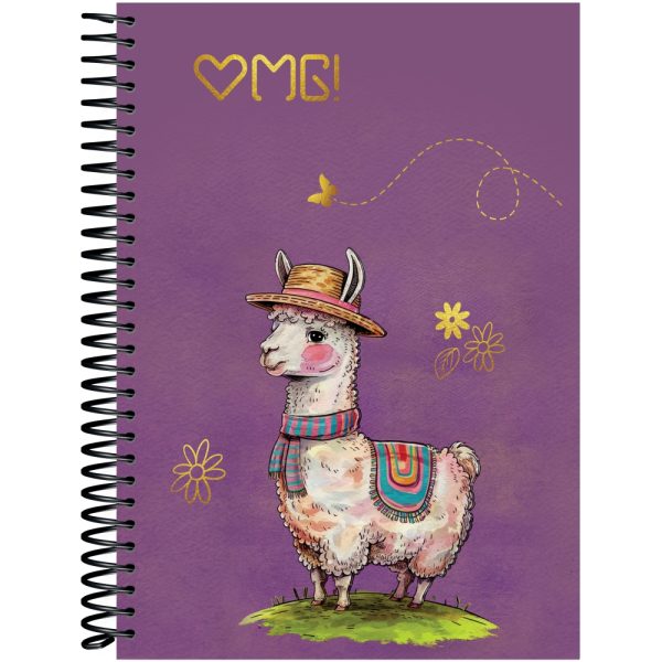 CADERNO ESPIRAL OMG UNIV.  CAPA DURA – 320 FOLHAS