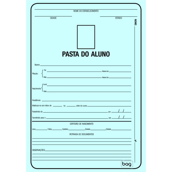PASTA DO ALUNO - AZUL