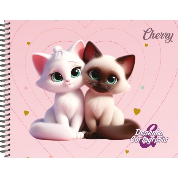 CADERNO DE DESENHO CHERRY CD – 80 FOLHAS