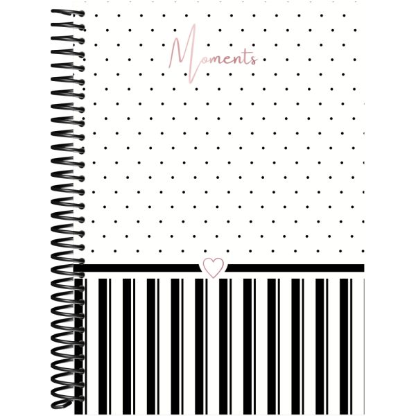 CADERNO ESPIRAL CAPA DURA UNIVERSITÁRIO 1 MATÉRIA MOMENTS - 80 FOLHAS