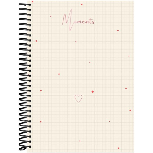 CADERNO ESPIRAL CAPA DURA UNIVERSITÁRIO 15 MATÉRIAS MOMENTS - 240 FOLHAS