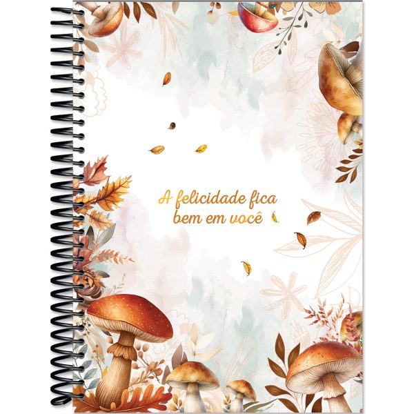 CADERNO ESPIRAL CAPA DURA UNIVERSITÁRIO 1 MATÉRIA CUTE LIFE - 80 FOLHAS