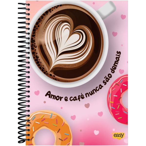 CADERNO ESPIRAL CAPA DURA UNIVERSITÁRIO 1 MATÉRIA EASY 96 FOLHAS