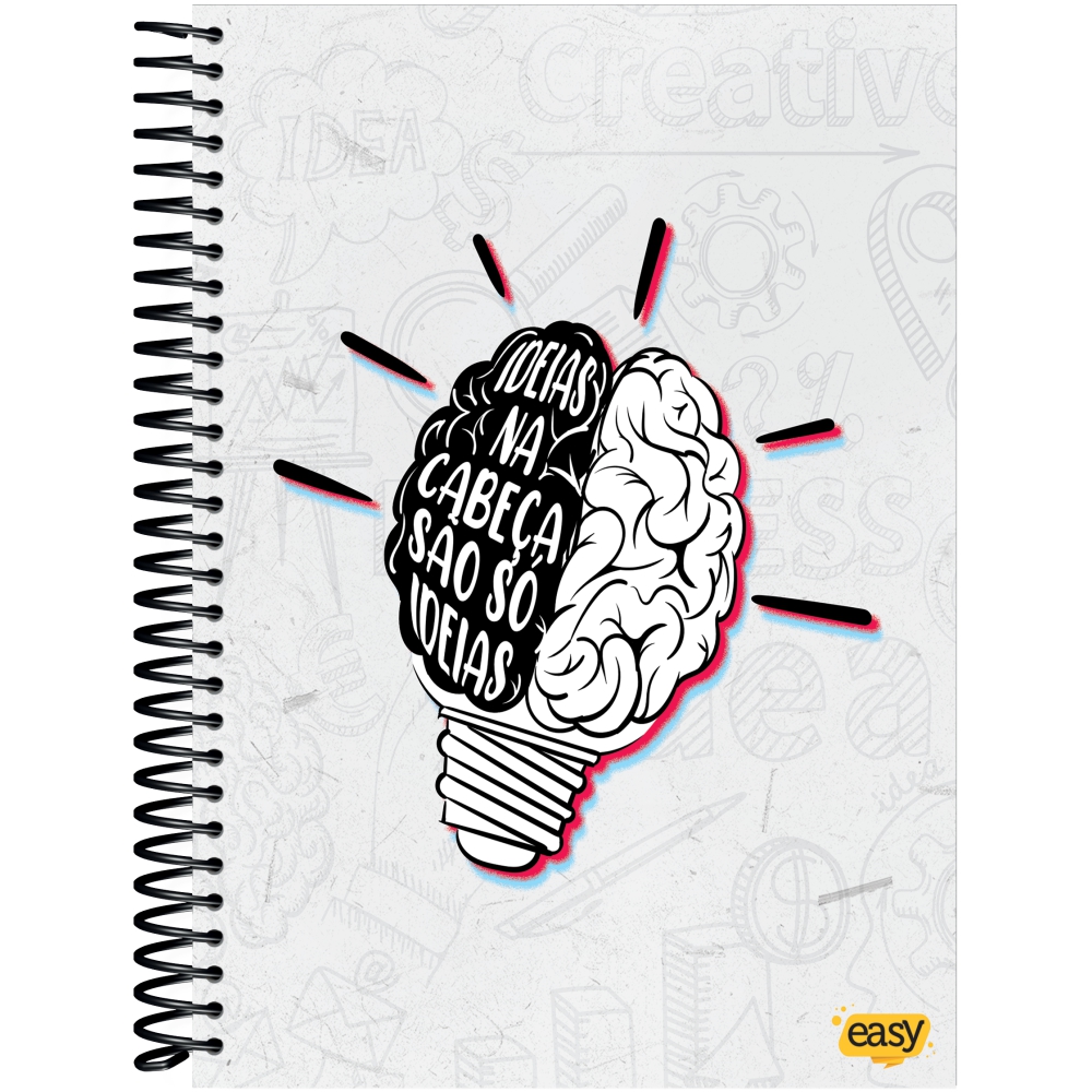 CADERNO ESPIRAL CAPA DURA UNIVERSITÁRIO 12 MATÉRIA EASY 240 FOLHAS - Imagem 5