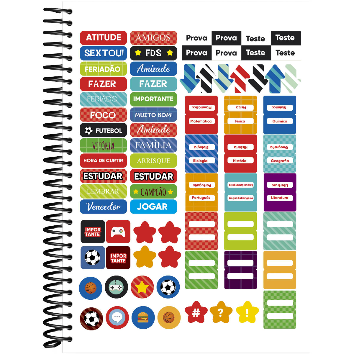 CADERNO ESPIRAL CAPA DURA UNIVERSITÁRIO 12 MATÉRIA EASY 240 FOLHAS - Imagem 2