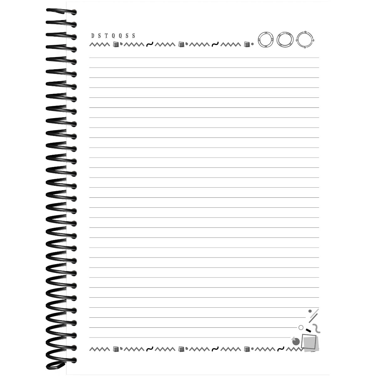 CADERNO ESPIRAL CAPA DURA UNIVERSITÁRIO 12 MATÉRIA EASY 240 FOLHAS - Imagem 3