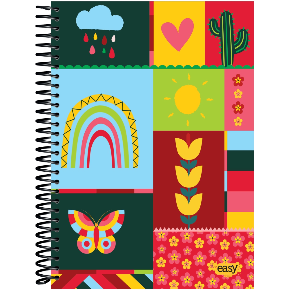 CADERNO ESPIRAL CAPA DURA UNIVERSITÁRIO 20 MATÉRIA EASY 400 FOLHAS - Imagem 3