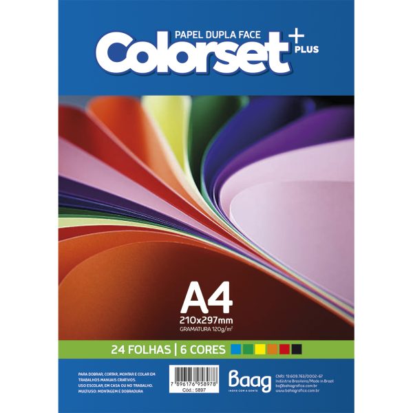 PAPEIS A4 COLORSET PLUS – 24 FLS
