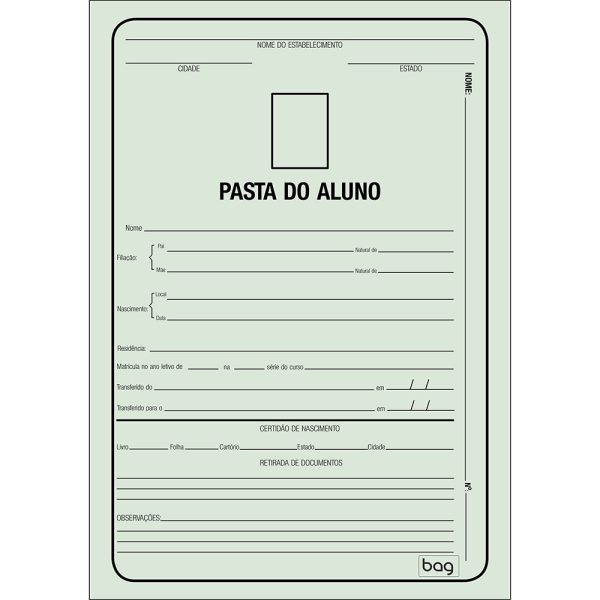 PASTA DO ALUNO - VERDE