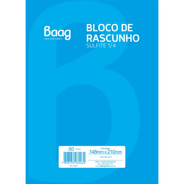 BLOCO RASCUNHO SERRILHADO – 50 FOLHAS