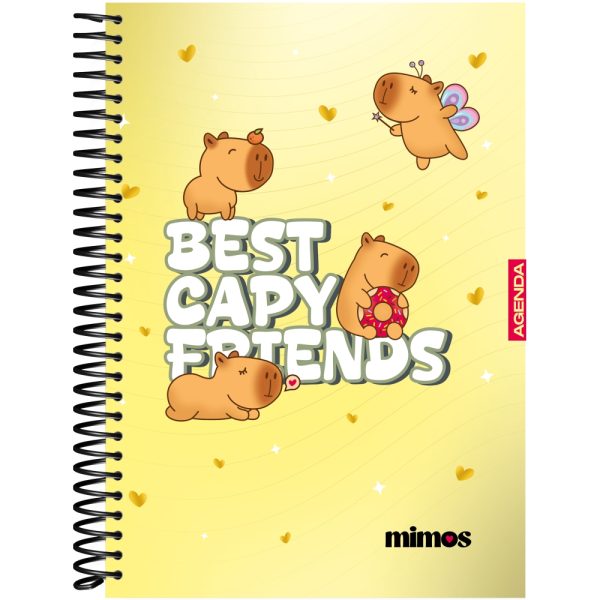 AGENDA CAPA DURA MIMOS ESPIRAL PERMANENTE – 168 FOLHAS