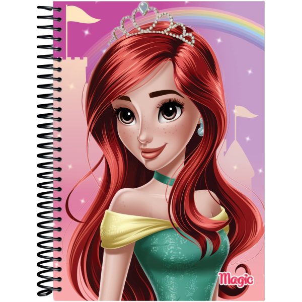 CADERNO ESPIRAL MAGIC UNIV.  CAPA DURA – 160 FOLHAS