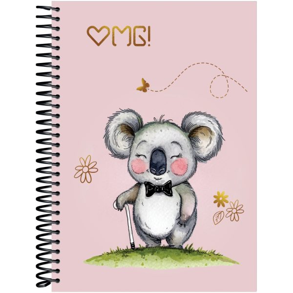 CADERNETA ESPIRAL OMG 1/8 CAPA DURA – 80 FOLHAS