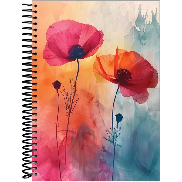 CADERNETA ESPIRAL #TRENDIN 1/8 CAPA DURA – 80 FOLHAS