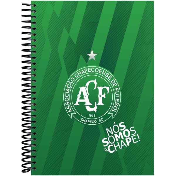 CADERNO ESPIRAL CHAPECOENSE UNIV.  CAPA DURA – 80 FOLHAS