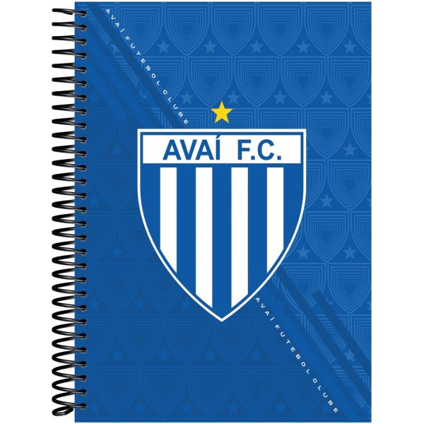 CADERNO ESPIRAL AVAÍ UNIV.  CAPA DURA – 240 FOLHAS
