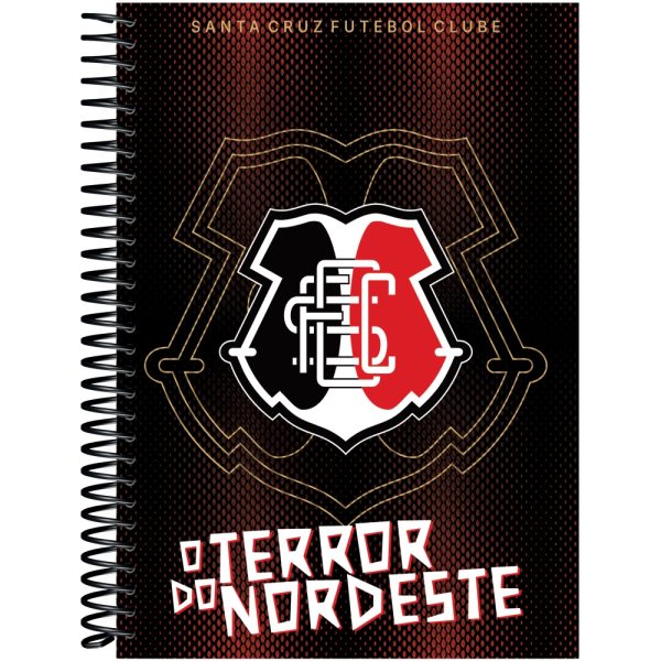 CADERNO ESPIRAL SANTA CRUZ UNIV.  CAPA DURA – 240 FOLHAS
