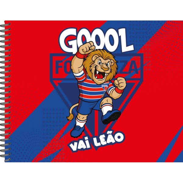 CADERNO DE DESENHO FORTALEZA CAPA DURA – 80 FOLHAS