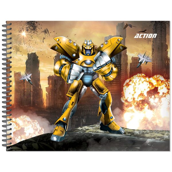 CADERNO DE DESENHO ACTION CAPA DURA – 80 FOLHAS