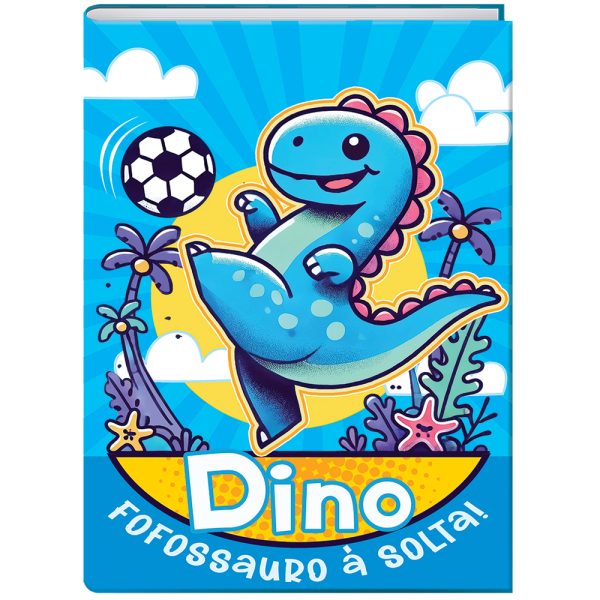 CADERNO BROCHURA UNIVERSITÁRIO DINOS CD - 80 FOLHAS