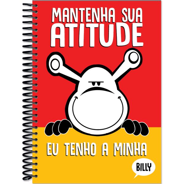 CADERNO ESPIRAL UNIVERSITÁRIO BILLY CD 15X1 - 240 FOLHAS