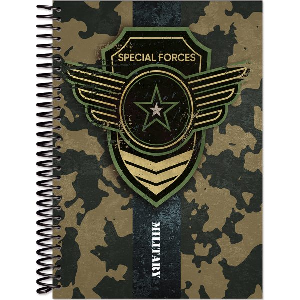 CADERNO ESPIRAL UNIVERSITÁRIO COMMANDER CD 15X1 - 240 FOLHAS