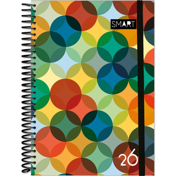 AGENDA SMART CAPA DURA ESPIRAL DIÁRIA – 160 FOLHAS