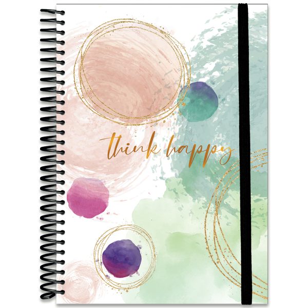 AGENDA HAPPY CAPA DURA ESPIRAL PERMANENTE – 168 FOLHAS