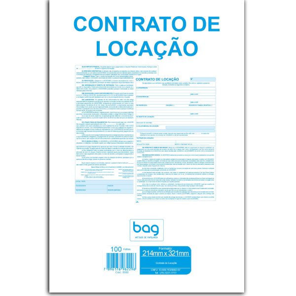 CONTRATO DE LOCAÇÃO - 50 FOLHAS