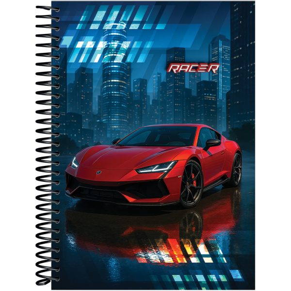 CADERNETA ESPIRAL CAPA DURA 1/8 HERÓIS 80 FOLHAS