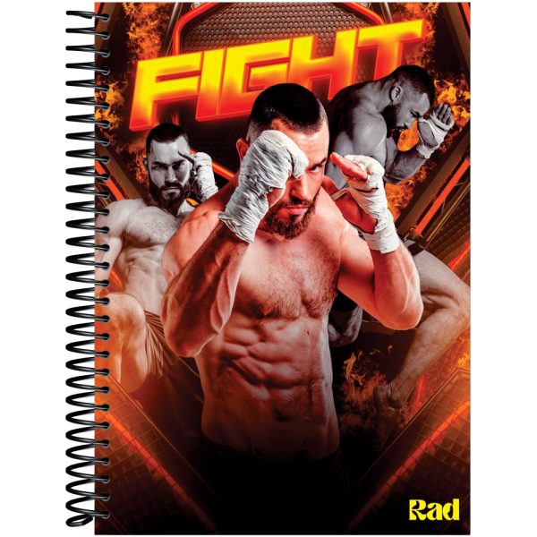 CADERNO ESPIRAL UNIVERSITÁRIO RAD MAN CD 1X1 - 60 FOLHAS