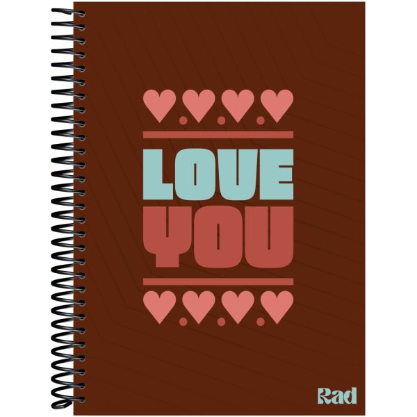 CADERNO ESPIRAL UNIVERSITÁRIO RAD GIRL CD 1X1 - 60 FOLHAS