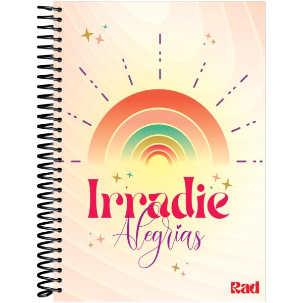 CADERNO ESPIRAL UNIVERSITÁRIO RAD GIRL CD 1X1 - 120 FOLHAS
