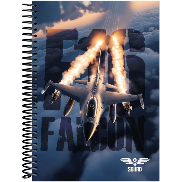 CADERNO ESPIRAL UNIV. SQUAD CAPA DURA - 320 FOLHAS