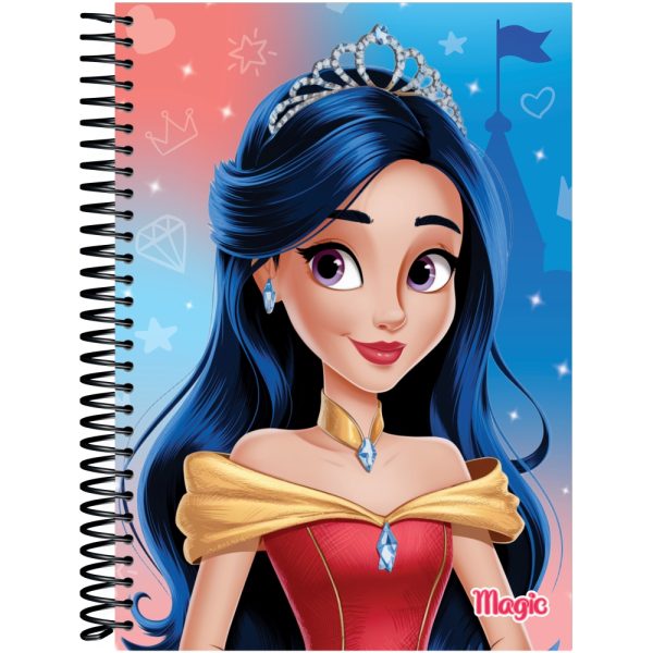 CADERNO ESPIRAL 1/4. MAGIC CAPA DURA - 80 FOLHAS