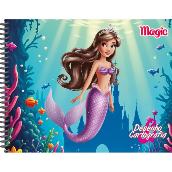 CADERNO DE DESENHO MAGIC CAPA DURA – 80 FOLHAS
