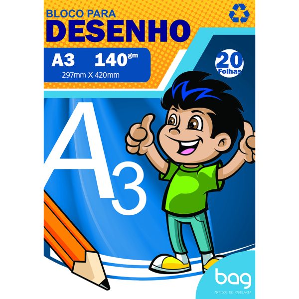 BLOCO PARA DESENHO A3 - 140G