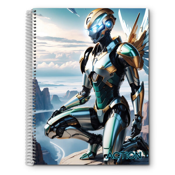 CADERNO ESPIRAL UNIV. ACTION CAPA DURA - 160 FOLHAS