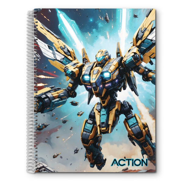 CADERNO ESPIRAL UNIV. ACTION CAPA DURA - 80 FOLHAS