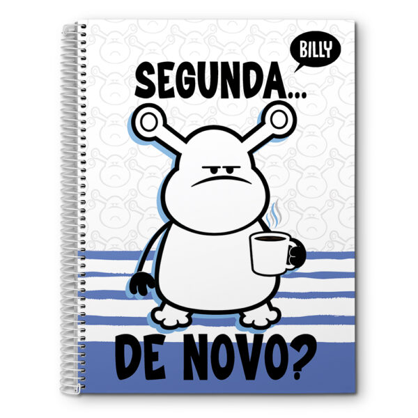 CADERNO ESPIRAL UNIVERSITÁRIO BILLY CD 10X1 - 160 FOLHAS