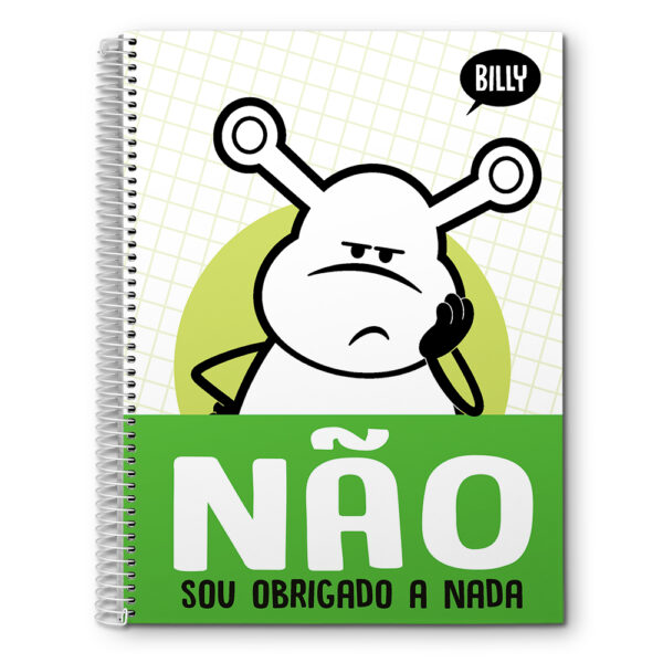 CADERNO ESPIRAL BILLY UNIV.  CAPA DURA – 320 FOLHAS