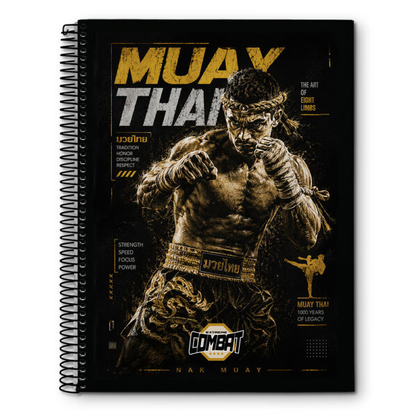 CADERNO UNIVERSITÁRIO EXTREME COMBAT CD - 240 FOLHAS